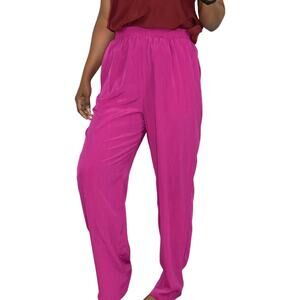 Vintage SG Sport Pant Purple Casual Elastic Waist Granny Pull On Pink Size Small